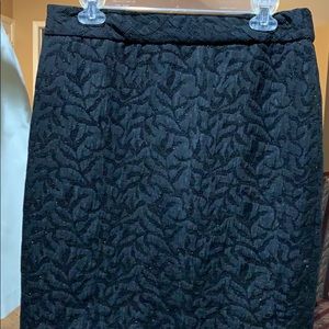 Coldwater creek black glitter skirt